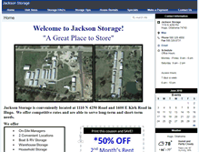 Tablet Screenshot of jacksonstorage.net